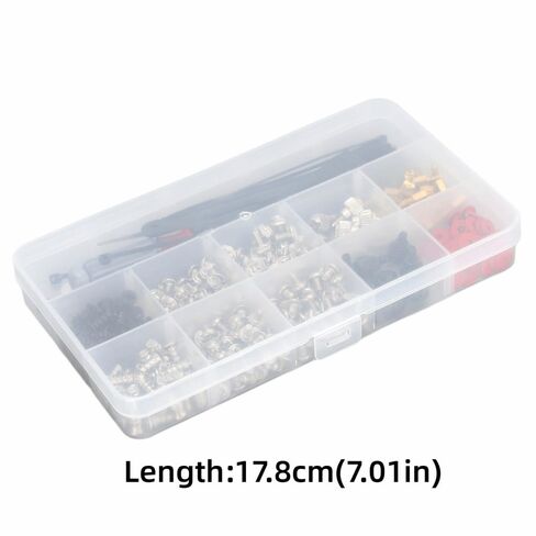 Stainless Steel Computer Screw Assortment Kit Motherboard Standoffs Screws with Screwdriver Washer Cleaning Brush for DIY PC Installation and Repair in Saudi Arabia