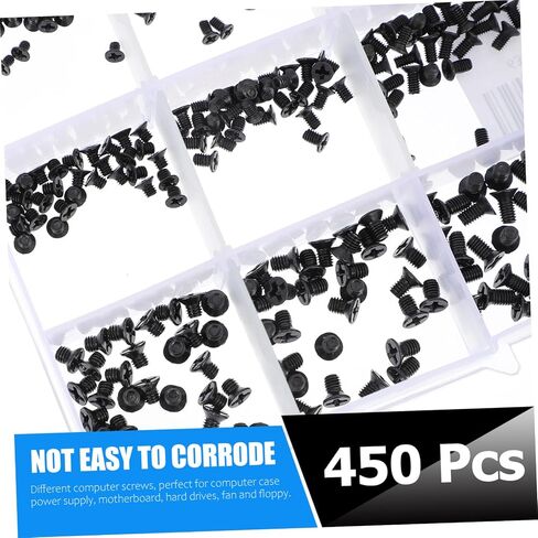 LABRIMP Countersunk Head Screws and Black Stainless Steel for Rust-Proof and Wear-Resistant Replacement Laptop Screws Assortment Kit, Light Weight Computer Case Hard Drive in Kuwait
