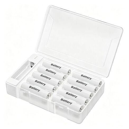 20 AA AAA Battery Storage Organizer Box Container with Tester in Saudi Arabia