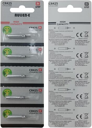 CR435 BR435 435 Lithium Pin Type Cell 3V Lithium Batteries for Fishing Lures, Fishing Bobbers, Pen Lights, Arrow Nocks, Fishing Floats, Pole Lights & LED Flashers (10) in Kuwait