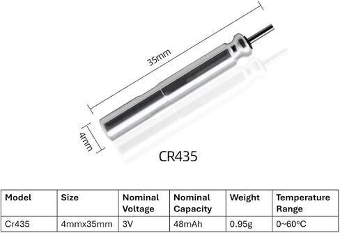 CR435 BR435 435 Lithium Pin Type Cell 3V Lithium Batteries for Fishing Lures, Fishing Bobbers, Pen Lights, Arrow Nocks, Fishing Floats, Pole Lights & LED Flashers (10) in Kuwait