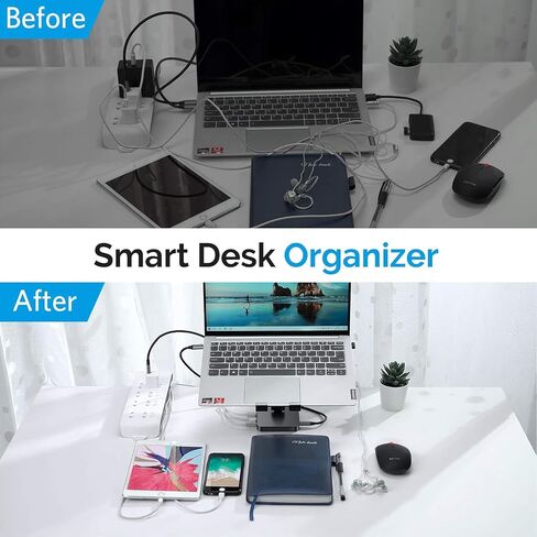 Classic 7-in-1 USB C Hub Stand for MacBook Pro & iPad Pro - 100W PD Charging, 4K HDMI, 2 USB 3.0 Ports, SD/TF Reader, Foldable Docking Station in Saudi Arabia