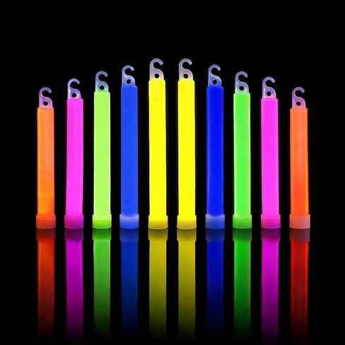 novelinks 25 Pack 6 Inch Glow Sticks Bulk Party Pack for Kids and Adults in Saudi Arabia