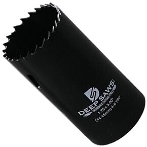 3" Deep 4-6 TPI Hole Saw for Steel, Stainless Steel, Aluminum, Wood, Plastic, Fabrication, and Construction (1.5")