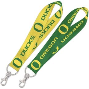 حزام مفاتيح مزدوج الجوانب من Oregon Ducks WinCraft مع حلقة مقاس 6 بوصات ومشبك دوار على شكل جراد البحر in Saudi Arabia