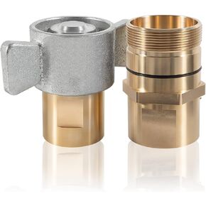 1-1/2" NPT Wet-Line Wing Nut Hydraulic Coupler Wet-Line Hydraulic Coupler Quick Disconnect Coupling Set