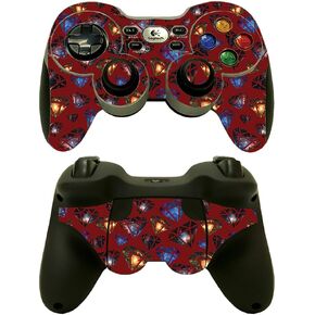 MightySkins Skin Compatible with Logitech Wireless Gamepad F710 - Diamond Galaxy | Protective, Durable, and Unique Vinyl Decal wrap Cover | Easy to Apply, Remove, and Change Styles | Made in The USA