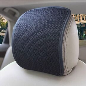 2Pack Car Seat Headrest Cover Flexible Breathable Elastic Head Rest Cushion Universal Fit to All Car Truck SUV Interior Auto Accessories (Beige)