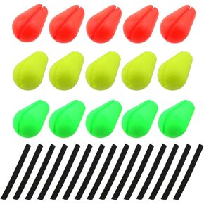 LUORNG 15PCS Float Centre Indicator Teardrop Foam Float Fishing Float Tube Fishing Float Suitable for Fly Fishing Accessory