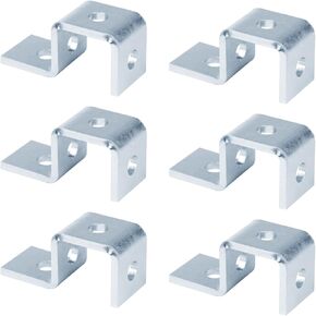 6 قطع مكونة من 4 فتحات لدعم الأكواب لقناة تبختر 1-5/8 بوصة، ودعامة توصيل على شكل جناح 4 فتحات، تقبل مسمار 1/2 بوصة، سمك 5.6 مم in Kuwait