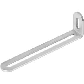 20 PCS 4-1/2"L x 3/4"W x 1-1/4"H Stainless Steel Slotted L-Shape Corner Brace, Adjustable Support Corner Slidable Bracket for Wooden Furniture, 2.8mm Thickness