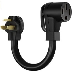 LANGCHI NEMA 10-30P to NEMA 14-50 EV Charger Adapter Cord, EV Charger Extension Cord, 30 Amp Dryer to 50 Amp EV Conversion Adapter for Level 2 EV Charging