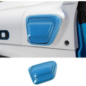 JWWY Charging Cover Trim Charging Port Cover for 2021-2024+ Jeep JL JLU Wrangler 4Xe Exterior Accessories Light Blue