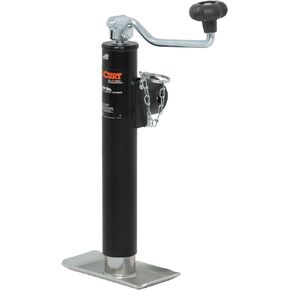 CURT 28320 Weld-On Pipe-Mount Swivel Trailer Jack, 2,000 lbs. 10-3/4 Inches Vertical Travel