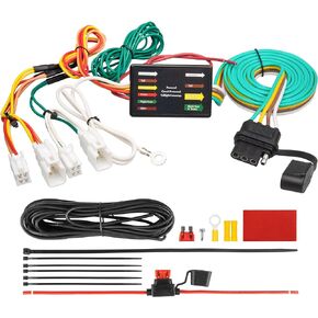 Oyviny Custom 4-Way Trailer Wiring Harness 56434 for 2019-2024 Toyota RAV4 and 2021-2024 Toyota RAV4 Prime, RAV4 Trailer Towing Harness
