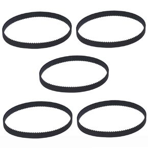 GT2 Timing Belt, 6mm Closed Loop Rubber Belt, Length 140mm, Width 6mm, Pitch 2mm, 2GT Synchronous Belts 3D Printer Belt, Black Loop Drive Belt 5pcs (2GT Length 140mm)