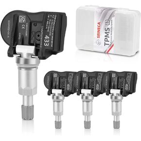 مجموعة مستشعر TPMS 103460200A مكونة من 4 أجهزة استشعار لمراقبة ضغط الإطارات بتردد 433 ميجاهرتز متوافقة مع طراز Tesla 3/ الطراز S/Model X، TPS مع ساق صمام TPMS معدني