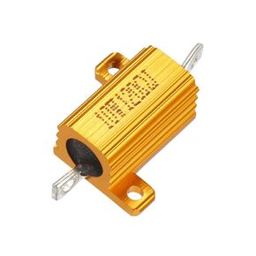 uxcell Aluminum Case Resistor 10W 120 Ohm Wirewound for LED Converter with Rod Post 10W120RJ