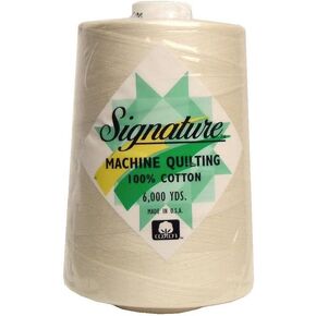 Signature Thread Signature 100% Ctn Quilt Thread 6000yd Parchment 100PercentCtnQltThrd6000Pchmt Cream White