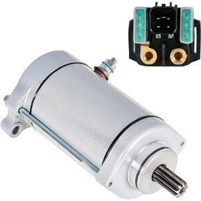 Starter with Relay Solenoid Replacement for Suzuki VL1500 VL1500B Intruder 1500 1998-2004