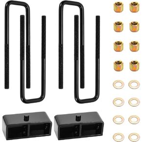 AEagle 2" Rear Leveling Lift Kits for Sierra Silverado 1500HD 2500HD 3500HD, Yukon XL 2500; Avalanche Suburban 2500, Raise 50.8mm Forged Aluminum Lift Blocks