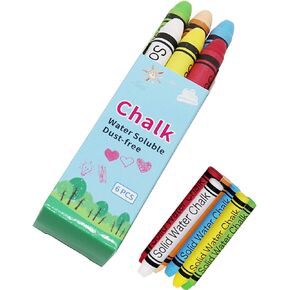 VOVCIG Upgrade Water-soluble Dustless Chalk,Non-toxic Dust-free Chalk,Color Dust-free Chalk That Can Be Cleaned with a Damp Cloth