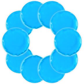 Reusable Ice Packs for Injuries, 10 Pack Round Ice Packs for Face, Gel Ice Packs Ice Pads Small Hot Cold Compress Ice Bag for Eyes After Surgery, Face, Wisdom Teeth, Breast Surgery