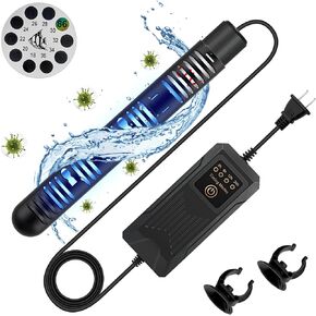 Aquarium Clean Light,13W Aquarium Algae Bloom Clean Light with Timer,Submersible Waterproof Lamp for Fish Tank Pond，Water Clean Green Clear Waterproof Clean Lamp for Sump Swim Pool