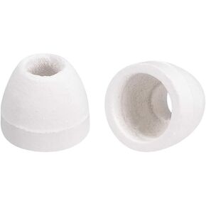 uxcell 50pcs Ceramic Electrical Insulator, 5mm Dia Tapered Porcelain Tube Ceramic Beads, High Temperature Max 1000C for Oven