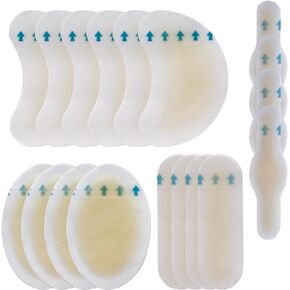 Blister Bandages for Feet (18 PCS), Ultra-Thin Adhesive Blister Pads, Waterproof Hydrocolloid Seal Bandage, Gel Blister Pads for Foot, Toe and Heel Blister Prevention and Recovery
