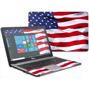 MightySkins Skin Compatible with Asus VivoBook X540SA X540LA 15.6" wrap Cover Sticker Skins American Flag