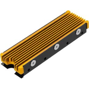 NVMe Heatsinks for M.2 2280mm SSD Double-Sided Cooling Design（Gold）