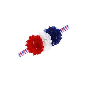 BBTDIN Patriotic Flower Crown Headband Independence Day Floral Flower Hair band JHN39 (Blue Red White)