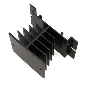 E-outstanding Heat Sink Black Aluminum Alloy Heat Sink SSR Dissipation One Single Phase Solid State Relay Radiator 10DA-40DA