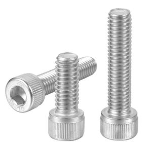 5/16-18 x 2-1/4" Socket Head Cap Screws Allen Socket Hex Drive Bolts, 304 Stainless Steel 18-8 A2-70, Fully Threaded, 10PCS