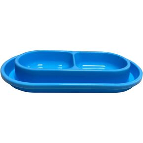 Ant Away Cat Dog Food Water Bowl,32 OZ No Ants Food Water Bowls Dish for Cats Small Medium Dogs (Blue)