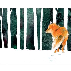 Outfoxed Fox Premium Blank Note Cards Thank You Cards - Boxed Set of 20 Cards and Matching Envelopes