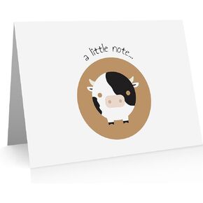 Cow Note Cards (24 Fold-over Cards and Envelopes)