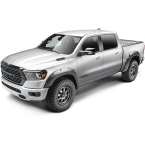 Bushwacker Extend-A-Fender Extended Front & Rear Fender Flares | 4-Piece Set, Black, Smooth Finish | 50931-02 | Fits 2019-2022 Dodge RAM 2500, 3500