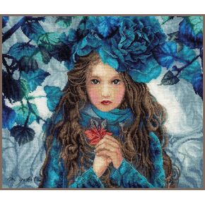 Lanarte Counted Cross Stitch Flower GRL, Multicoloured