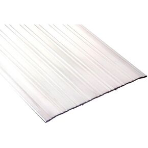 Pemko-2748A36 Aluminum Fluted Saddle Threshold, Mill Finish, 8"W x 36"L x 1/4"H
