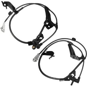 Motoforti ABS Sensor, Front Left, Right ABS Wheel Speed Sensor, for Toyota RAV4 2001-2005, Plastic Metal Rubber, No.8954242040/8954342040, Black, 2pcs