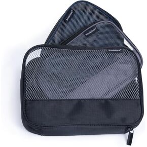 Brookstone Travel Packing Cube Set - 3 Piece Compression Space Saving Luggage Organizer, Travel Essentials, Size One Size, Multi