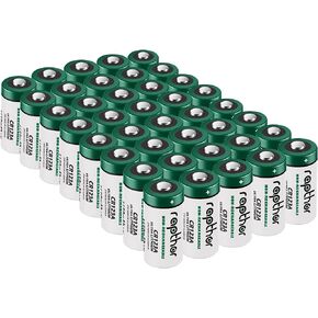 rapthor CR123A Lithium Batteries Packs 1650mAh High Power UL Certified 3V Non-Rechargeable Bulk Batteries with Built-in PTC for Flashlight Toys Alarm System Microphones(40pack)
