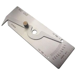 V-WAC Single Weld Gage Inch Inspection Gauge Stainless Steel