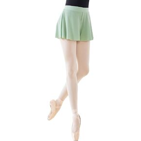 Daydance Wide Leg Teens Women Short Culottes Pull On Ballet Skirts Shorts 2 Layers of Mesh