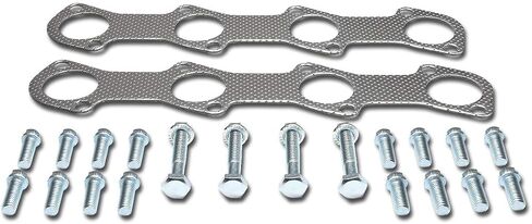 DNA Motoring GKTSET-F150-97-46L الألومنيوم العادم المنوع رأس طوقا مجموعة استبدال in Saudi Arabia