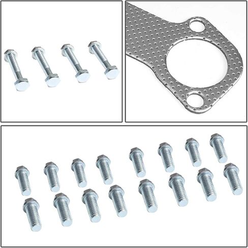 DNA Motoring GKTSET-F150-97-46L الألومنيوم العادم المنوع رأس طوقا مجموعة استبدال in Saudi Arabia