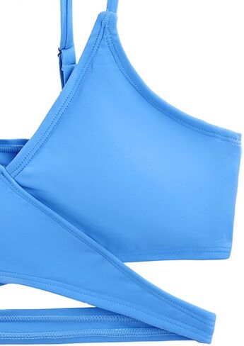 karrack Teen Girls' Swimsuits Two-Piece V-Neck Bikini Adjustable Shoulder Straps Swimsuit Kids Bikini Set in Saudi Arabia