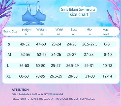 karrack Teen Girls' Swimsuits Two-Piece V-Neck Bikini Adjustable Shoulder Straps Swimsuit Kids Bikini Set in Saudi Arabia